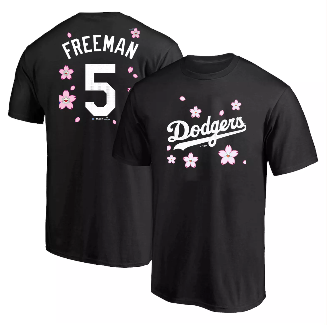 Men Los Angeles Dodgers #5 Freeman black MLB 2025 Tshirt style 3->mlb t-shirts->Sports Accessory